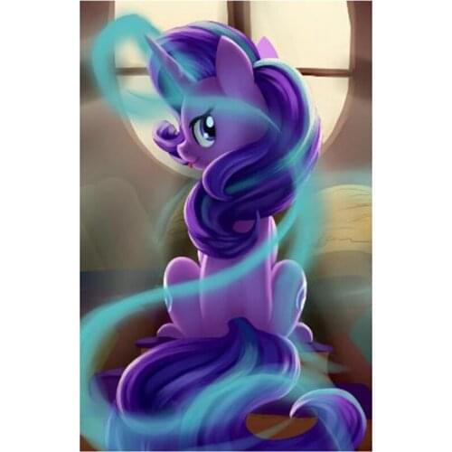 New Arrivals 5D DIY Full Round Diamond Painting Cartoon Unicorn 3D Embroidery Cross Stitch Rhinestone Mosaic Home Decor Art Y249