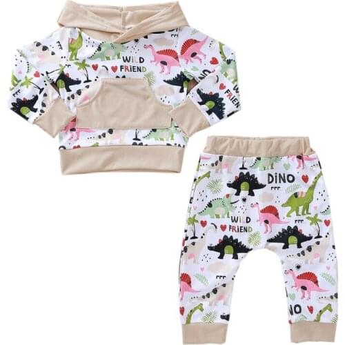 Newborn Infant Clothing 2020 Autumn Winter Clothes For Baby Girls Boys Clothes Set Hoodie+Pants 2pcs Outfit Kids Baby Boys Suit