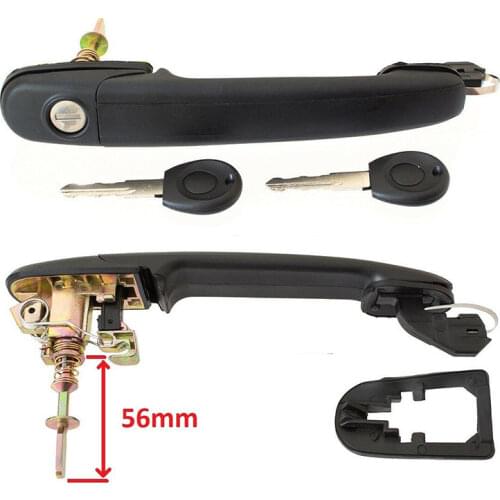 6N0837207C/D 2PCS FRONT LEFT RIGHT DOOR HANDLE WITH 2 SAME KEYS FOR POLO 6N 6N1 6N2 SHARAN SEAT ALHAMBRA GALAXY