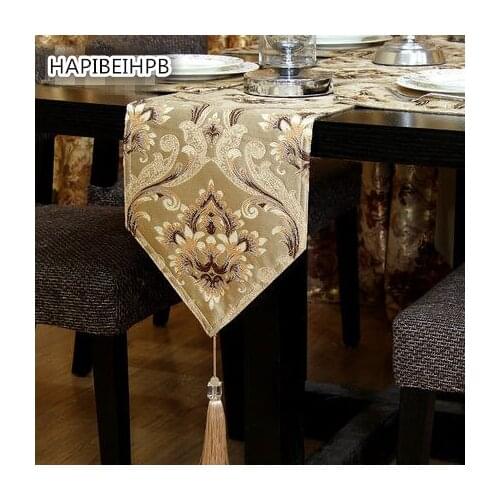 SBB the newest Modern Simple luxury classical Flower Table Non-slip Flag High-end exquisitely table runner home dinner decorate