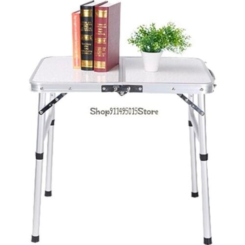 Folding Table Outdoor Stalls Push Stalls Tables And Chairs Retractable Portable Aluminum Alloy Dining Table Advertising Dining T