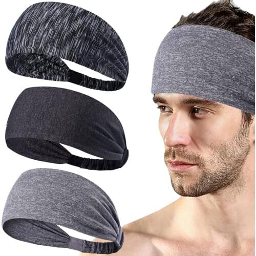 Sports Headband Fitness Hair Band Yoga Elastic Sweatband Fabric Webbing Suitable For Exercise Tennis Running Cycling