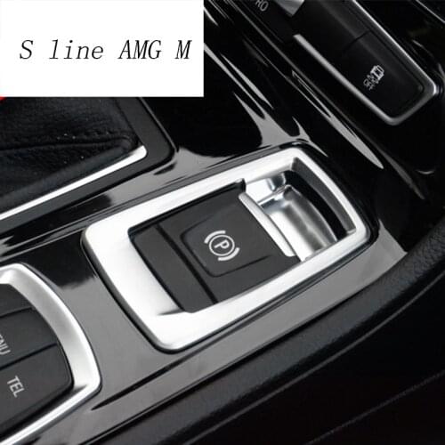 Car Styling Handbrake P File decoration frame covers Stickers Trim for BMW 2 series Active Tourer 218i Interior Auto Accessories
