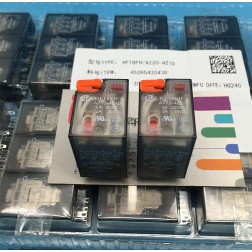 HF18FH-A220-4Z1D 220VAC 14pin 5A led relays