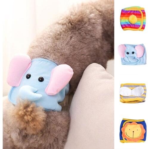 Cartoon Male Dog Puppy Sanitary Pants Diaper Underwear Hygienic Pet Boy Physiological Panties for Pet Dogs Shorts Accessories