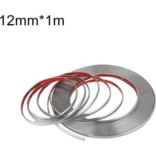 Universal 6mm 15mm 18mm 22mm Car Chrome Styling Decoration Moulding Trim Strip Car Strip