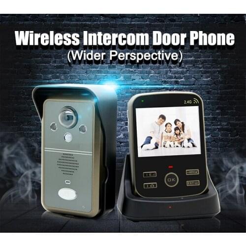 XINSILU Multi-language Security Intercom System 3.5" Wireless Digital Video Door Phone Motion Sensor&Taking Photos Function 1V1