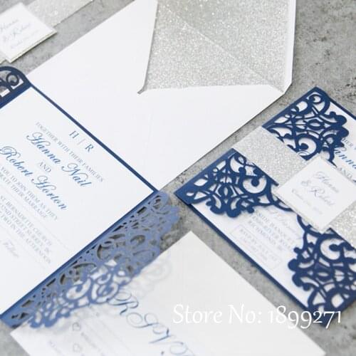 100Pcs Delicate Carved "Tree" Romantic Wedding Party Invitation Card Envelope Invitations for Wedding/Business/Party/Birthday