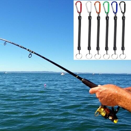 2pcs Spearfishing Parts Scuba Diving Anti-lost Spiral Spring Coil Lanyard Rope