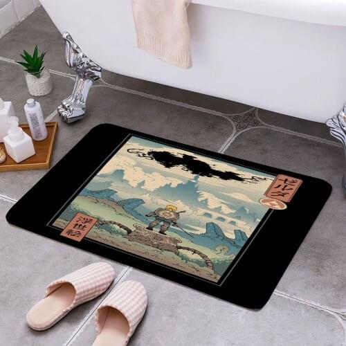 The Legend Ukiyoe 3D Print Doormats Rectangle Non-Slip DoorMat Bedroom Kitchen Entrance Print Door rugs Dropshipping