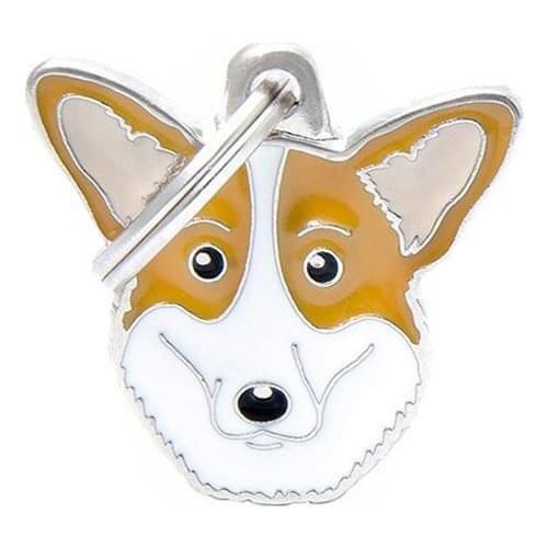 5PCS/pcs 1-10 Drop Oil Animals Corgi dog charm for jewelry making cute earring pendant bracelet necklace charms diy design charm