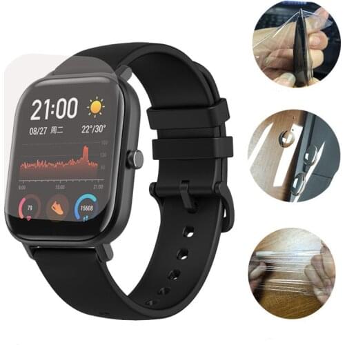 5pcs Soft TPU Smartwatch Protective Film For COLMI/SENBONO/Lige P8 SITLOS/SQR/MAFAM P8 SE Plus Y20 Watch Screen Protector Cover