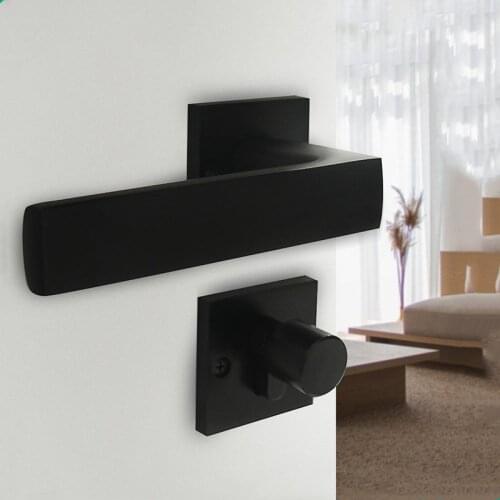 European Style Silent Aluminum Alloy Door Lock Interior Door Handle Lock Luxury Anti-theft Door Lock Furniture Hardware