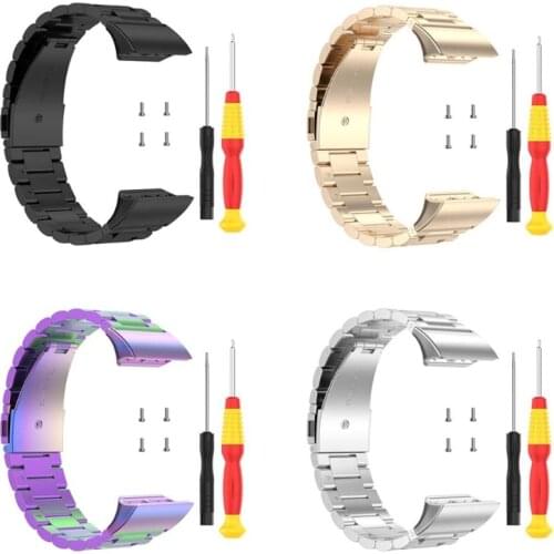 Stainless Steel Watch Band for -Garmin Forerunner 30 35 35J ForeAthlete 35J P9YA