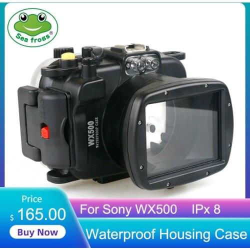 For Sony WX500 Digital Camera Diving Case Underwater Waterproof Housing Case Transparent Waterproof Cover