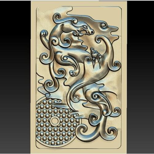 Dragon 3d STL relief digital file -(70) STL Model for CNC Router Aspire Artcam 3D Printer Carving Engraver Bas Relief
