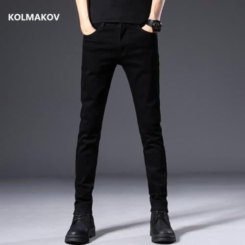 2021 new arrival four seasons jeans men fashion elasticity mens jeans Comfortable Slim male cotton jeans pants,size 28-36
