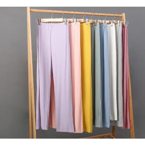 Fdfklak M-3XL PLUS SIZE Modal Pregnant Belly Pajama Pants Comfort 2021 Spring Autumn New Trousers Maternity Home Clothes