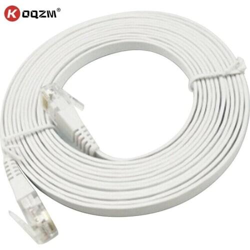 CAT6 Flat Ethernet Cable RJ45 Lan Cable 0.5m/1m Flat UTP Patch Interesting Lot For Computer Router Laptop