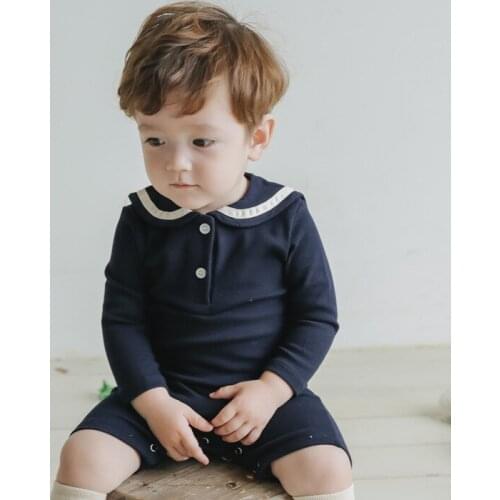 Newborn Baby Boy Clothes Toddler Infant Overalls Bodysuit Spanish Korean Autumn New Born Soft Cotton Long Sleeve Jumpsuit Outfit