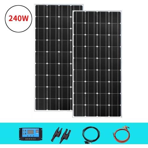 Solar panel 18v 120w 360w panele solare kit 12v 24v cell battery charger panel solar Photovoltaic Off Grid Applications