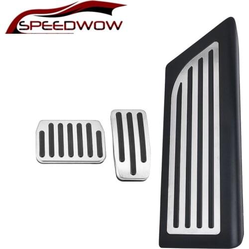 SPEEDWOW Car Fuel Pedal Clutch Pedal Cover For Tesla Model 3 Accelerator Brake Foot Pedal Throttle Brake Footrest Aluminum Pedal