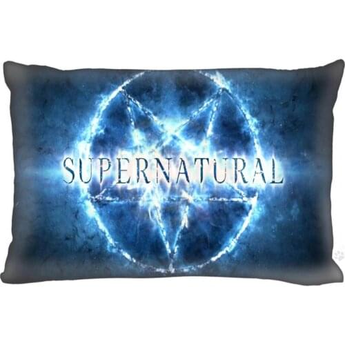 LU Rectangle Zippered Classic Custom Jensen Ackles Supernatural TV Fashion Pillow Case Two-sided Pillow PillowCover