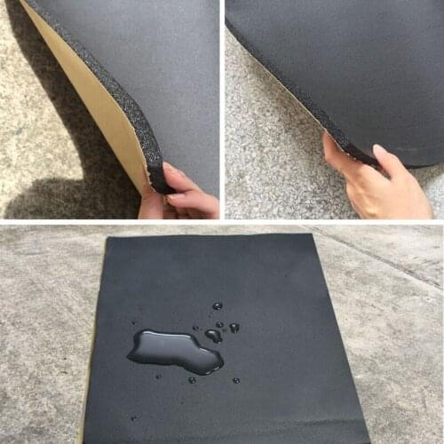 N0HF 1Roll 200cmx50cm 3mm/6mm/8mm Adhesive Closed Cell Foam Sheets Soundproof Insulation Home Car Sound Acoustic Insulation