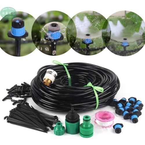 40m~5m Home Garden Drip Irrigation System Kits Automatic Micro Irrigation Kit DIY Gardening Watering System Fountain Sprinklers