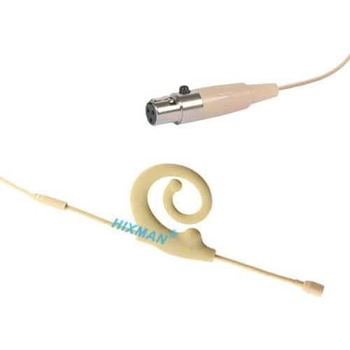 HIXMAN ME6-AK Snail Ear Hang Earset Single Headset Microphone For AKG SAMSON Wireless Bodypack Transmitter System TA3F