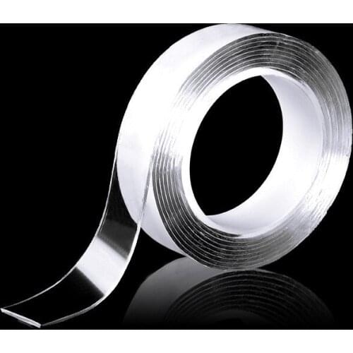 Transparent nano-tape Washable Reusable Double-Sided tape Adhesive Nano Traceless Sticker Removable Universal Disks Glue