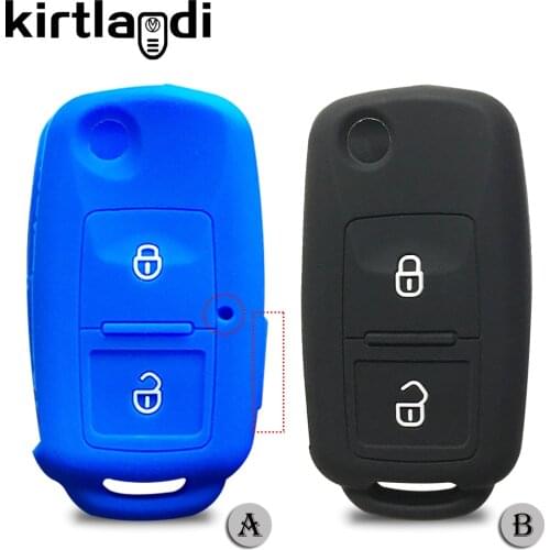 Silicone Cover for Volkswagen Golf MK4 Passat B5 Polo Amok Transporter T5 for Seat Toledo Leon Altea for Skoda Octavia Key Case