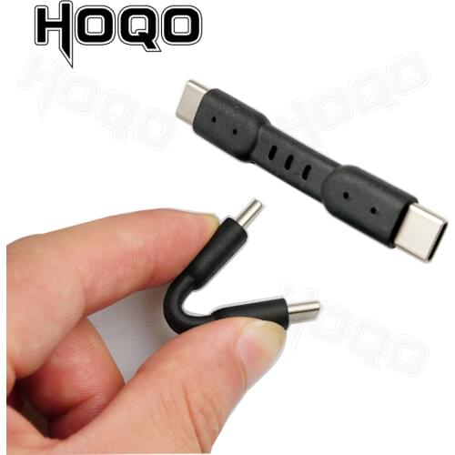Ultra-short Cable,Connects with Mobile Phone to USB DAC+headphone Amplifier,Type-C male to male Cable for Samsung SSD T5