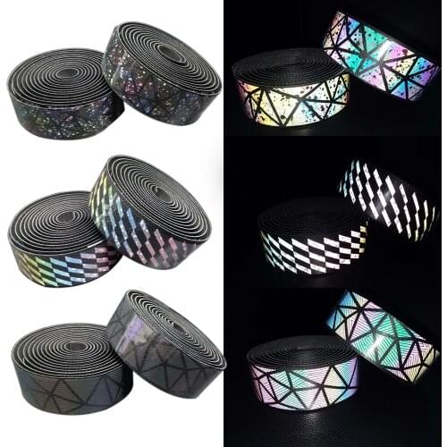 Reflective Bicycle Handlebar Tape Road Bike Reflective Handlebar Belt Comfortable and Safe Night Reflective Bicycle Accessories