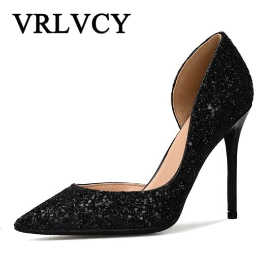 Spring Autumn Women Pumps Bling High Heels Women Pumps Glitter High Heel Shoes Woman Sexy Wedding Party Shoes