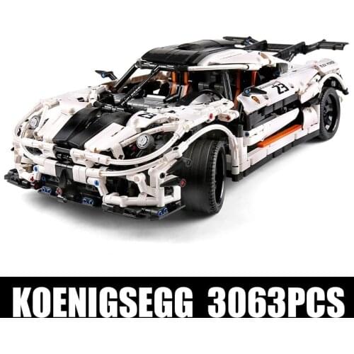 In Stock 23002 13120 Technical Series Koenigseg AgeraRS Racing Car Building Blocks Toys Compatible MOC-20518 for Children Bricks