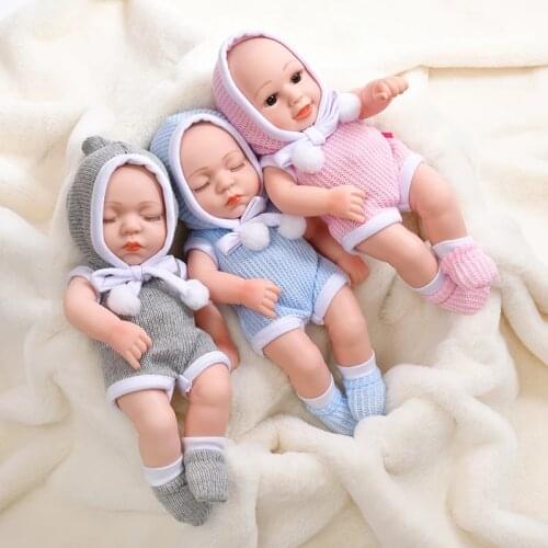 Waterproof Cute Bebe Reborn Dolls For Girls Gift 30cm Full Silicone Body Realistic Reborn Baby Doll