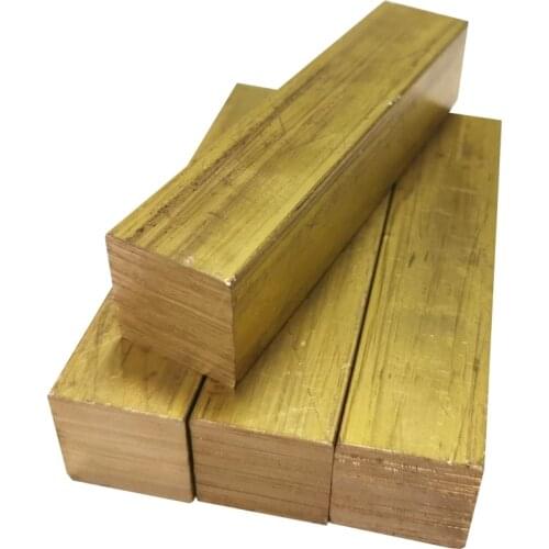 20x20x100mm H59 High Quality Brass Shaft Copper Square Flat Bar Model Maker DIY material All sizes in stock Free Shipping