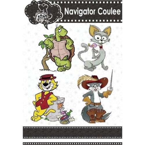 Animal funny metal cutting mold and stamp mold novice scrapbook decoration card photo album background craft supplies new 2021