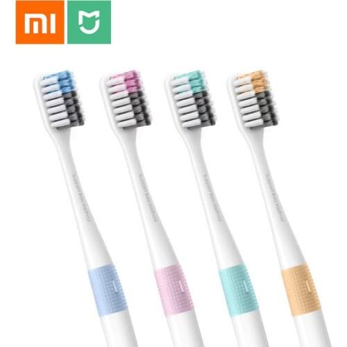 Xiaomi Original Doctor B Toothbrushs Deep Clean Bass Method Sandwish-bedded Brush Wire with Travel Box Soft-bristle toothbrush