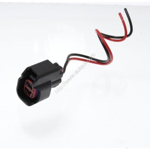 1Pc ID/INJECTOR DYNAMICS EV6 EV14 USCar Pigtail Clip Connector Wiring Plugs Clips Fit EV6 Pigtail Cut&Splice For Fuel Injector