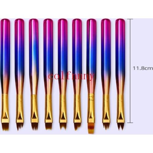 200pcs/lot Brush tool for nail brush tool for wholesale petal pattern brush with flower brush plating on the irregular hair