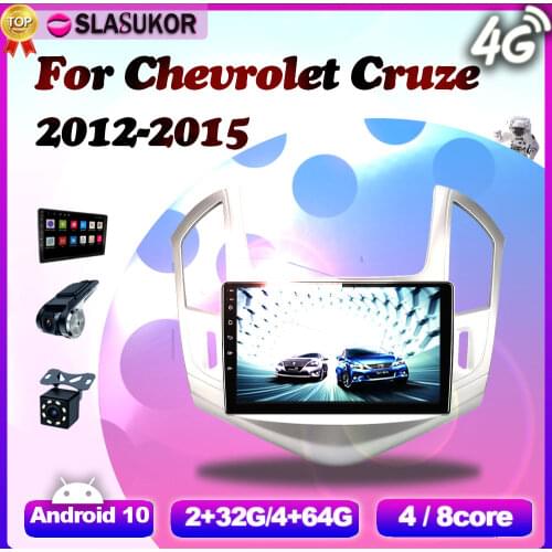 6+128G Android 10 For Chevrolet Cruze J300 J308 2012 2013 2014 2015 4G RAM Auto Video Player Navigation Car GPS DVD Cable Canbus
