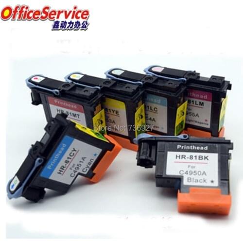 81 print head Re-Manufactured printhead Ink Cartridge Head C4950A C4951A C4952A C4955A, Compatible for HP5000 HP5500ps printer