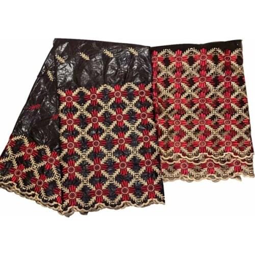 African fabric basin riche brocade bazin brode brocade high quality atiku fabric with stones nigerian gele headtie 5+2yards/lot