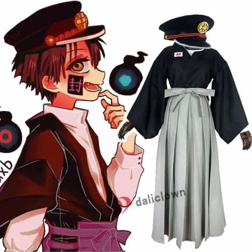 Anime Toilet Bound Jibaku Shounen Hanako Kun Tsukasa Yugi Cosplay Costume Japanese Kimono Uniform Halloween Costume Adult Men