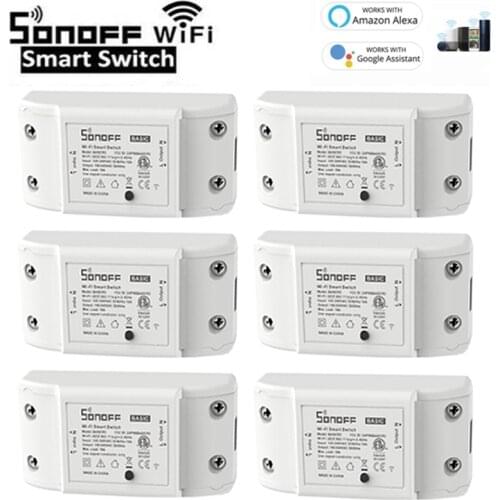 Sonoff Basic R2 Smart Home Wifi Wireless Switch Wifi Breaker Module Work With Amozon Alexa And Google Home Ewelink Itead Sonoff