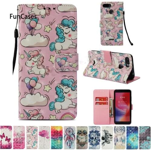 Case For Xiaomi Redmi 6 Redmi6 Flip Case Phone Leather Cover For Xiaomi Redmi 6A A6 Redmi6A Wallet Painting Phone Bag Housing