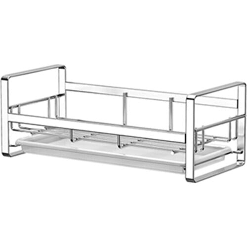 PPYY-Sponge Holder,Sink Caddy Organizer for Soap, Brush and Sponge, Sink Tray Drainer Rack