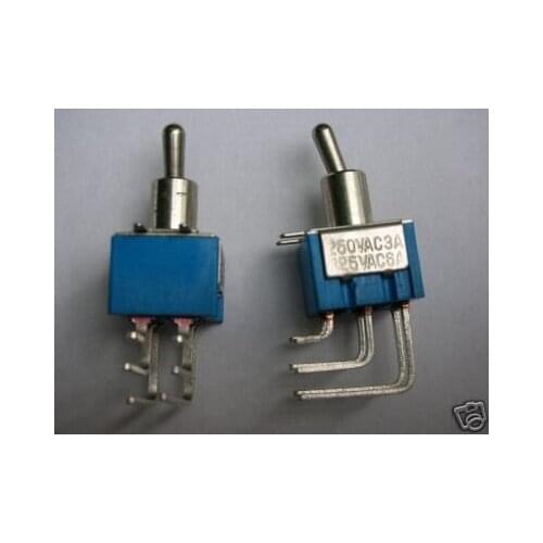 DPDT ON ON Right Angle Solder Panel Switch PKG100